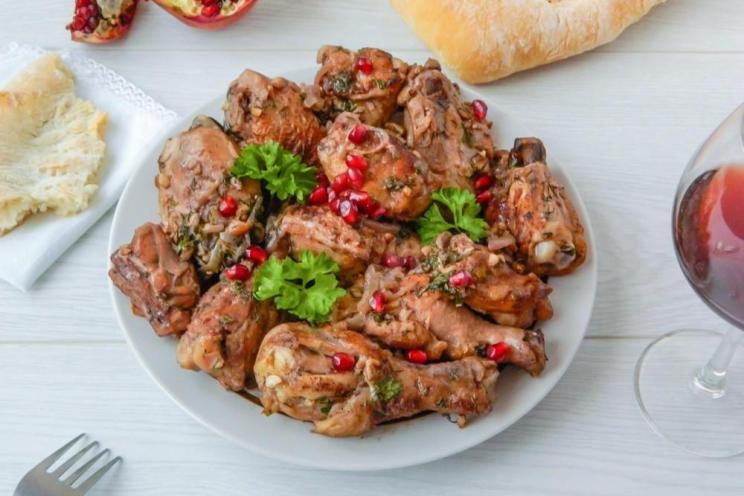 Georgian Guruli Chicken Delicacy Georgian Guruli Chicken Delicacy