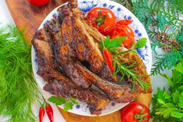 Oven-Baked Wild Boar Ribs