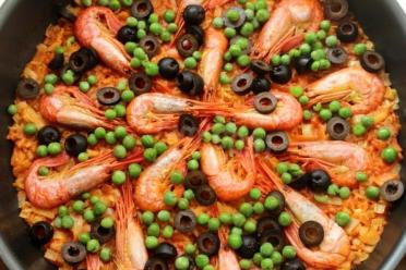 Shrimp and Tomato Paella