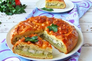 Oven-Baked Chicken and Potato Pie