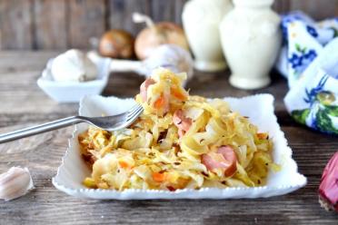 Savory German Stewed Cabbage with Smoked Meats