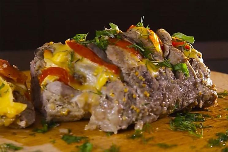 Oven-Baked Accordion Pork
