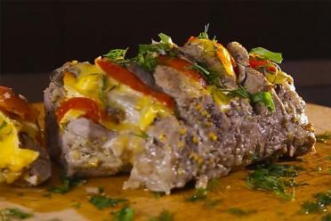 Oven-Baked Accordion Pork