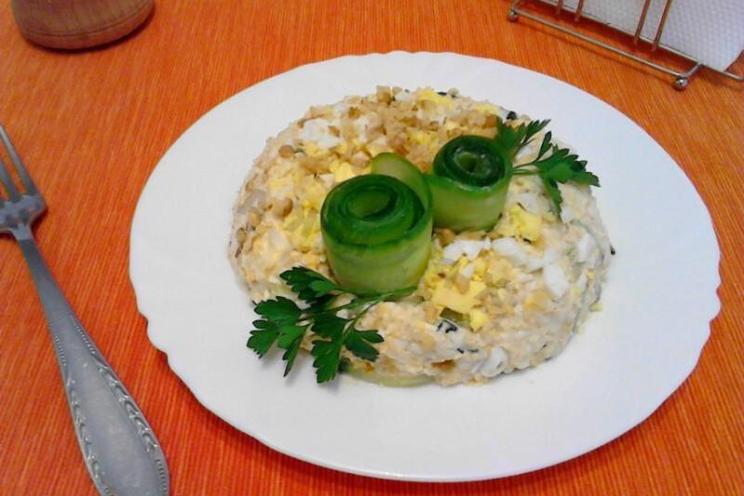 Cheese, Nut, and Quail Egg Salad