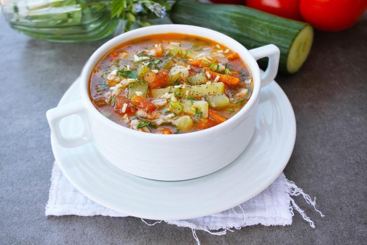 Cucumber and Pearl Barley Rassolnik Soup Cucumber and Pearl Barley Rassolnik Soup