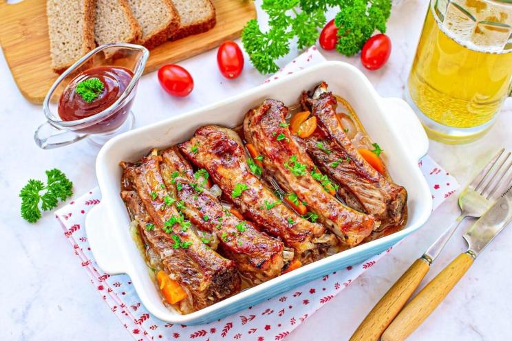 Oven-Baked Boar Ribs: A Delicious Holiday Appetizer Oven-Baked Boar Ribs: A Delicious Holiday Appetizer