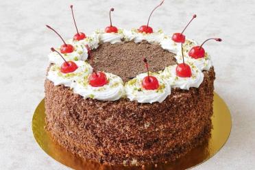 Cherry Chocolate Sour Cream Cake