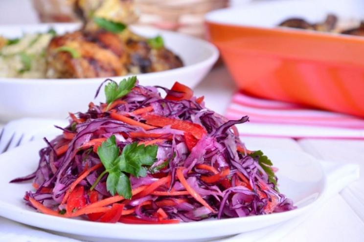 Colorful Vitamin-Packed Cabbage Salad