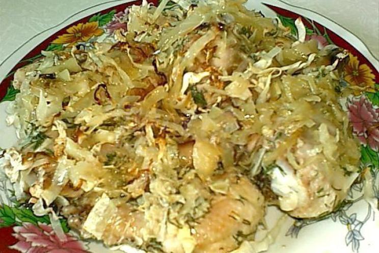 Sheet Pan Baked Chicken and Cabbage