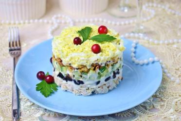 Holiday Chicken Salad with Prunes and Walnuts