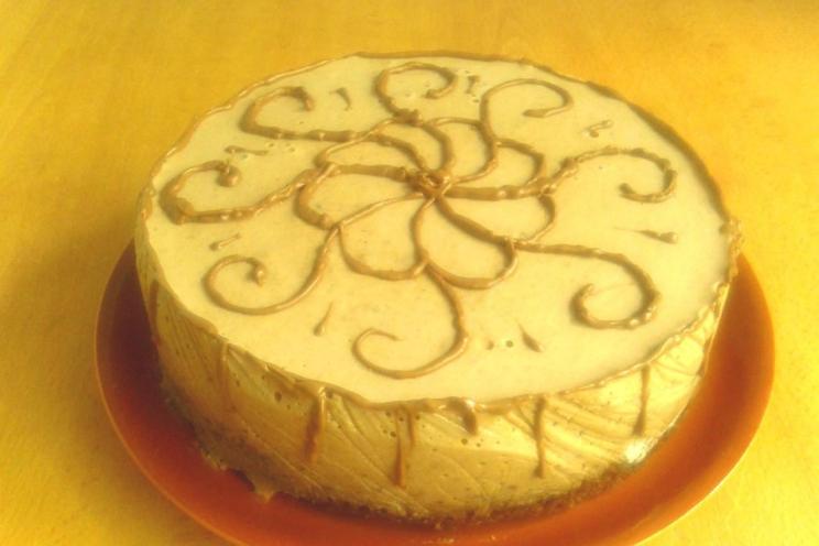 Kefir Mousse Cake with Prunes and Nuts
