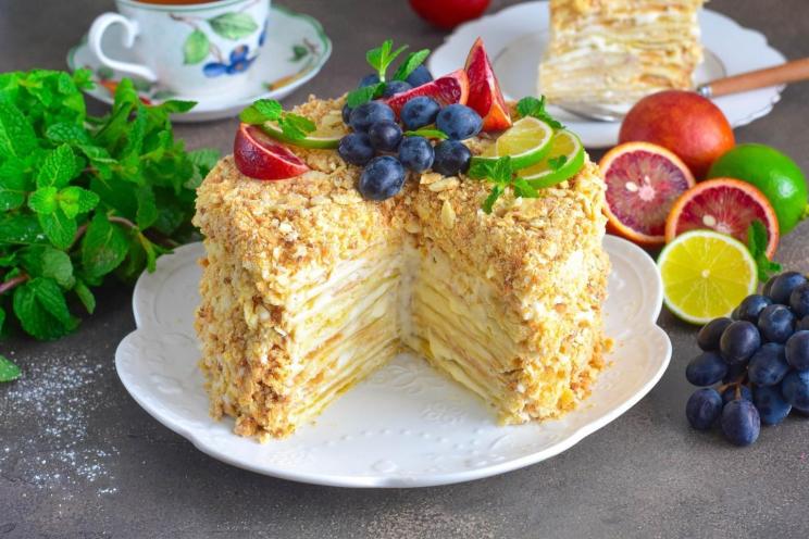 Napoleon Cake with Ice Cream Delight Napoleon Cake with Ice Cream Delight