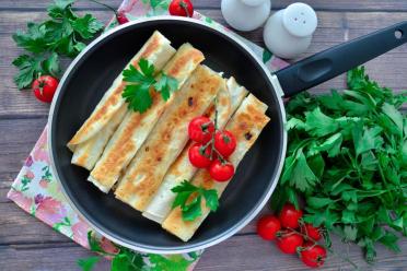 Quick Lavash Rolls with Sausage, Cheese, and Egg