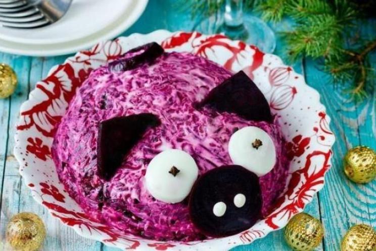 Pink Pig Herring Salad