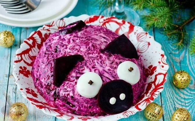 Pink Pig Herring Salad