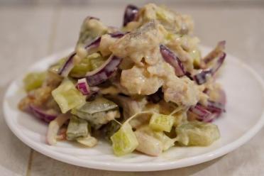 Quick Smoked Mackerel & Pickled Cucumber Salad