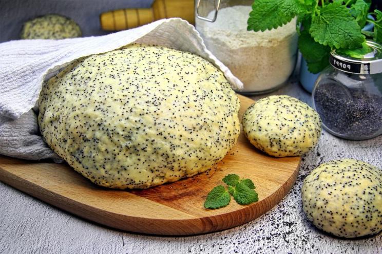Fluffy Poppy Seed Yeast Dough