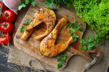 Homemade Hot Smoked Red Fish Steak