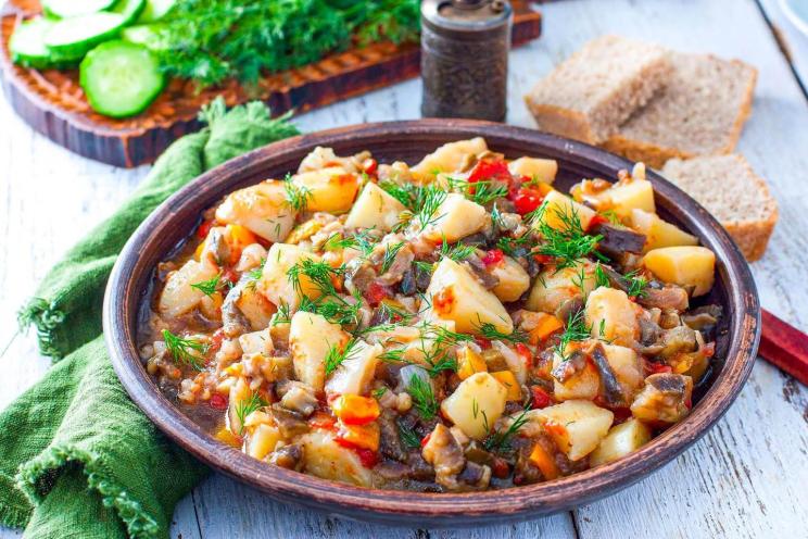 Eggplant and Potato Veggie Stew