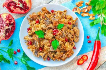 Georgian-Style Mushrooms with Walnuts