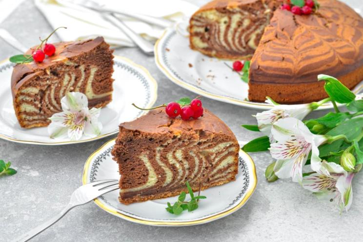 Classic Soviet Zebra Cake: A Striped Delight Classic Soviet Zebra Cake: A Striped Delight