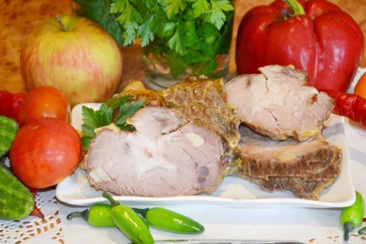 Tender Oven-Baked Pork with Fresh Veggies