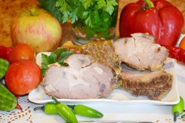 Tender Oven-Baked Pork with Fresh Veggies