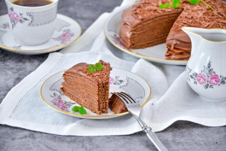 Chocolate Pancake Layer Cake Chocolate Pancake Layer Cake