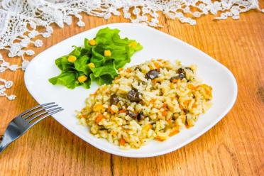 Quick & Tasty Chicken Hearts with Rice
