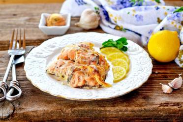 Creamy Oven-Baked Pink Salmon