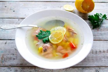 Hearty Trout Head and Tail Soup