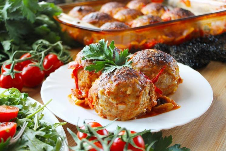 Baked Turkey Meatballs