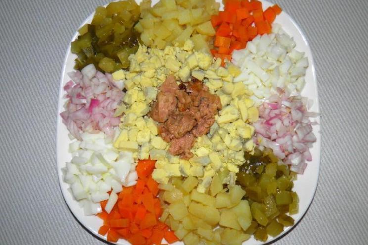 Hearty Cod Liver Salad