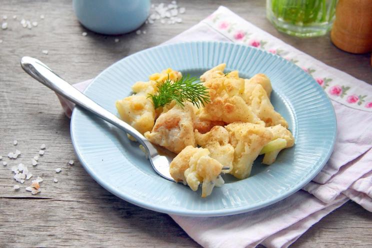 Quick Cauliflower Egg Skillet