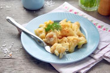 Quick Cauliflower Egg Skillet