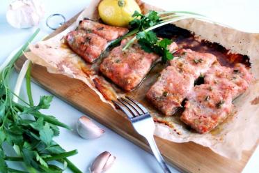 Oven-Baked Honey Mustard Salmon