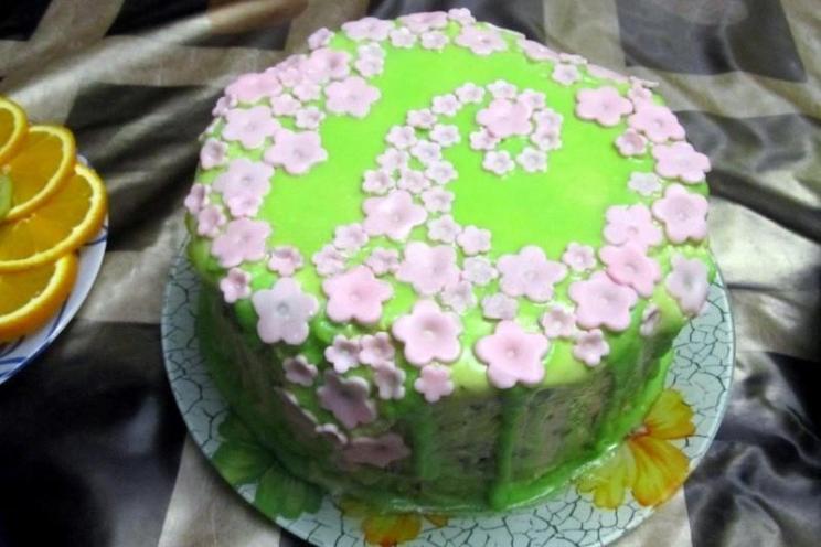 Sour Cream Creme Brulee Cake