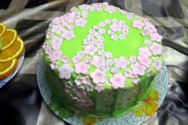 Sour Cream Creme Brulee Cake