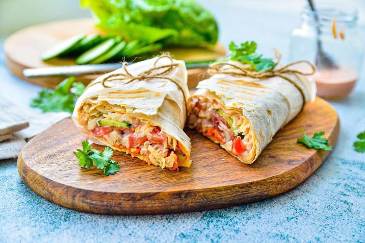 Chicken Shawarma Pita Wrap