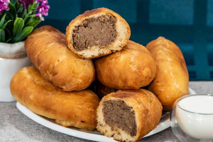 Liver and Potato Fried Kefir Dough Pies