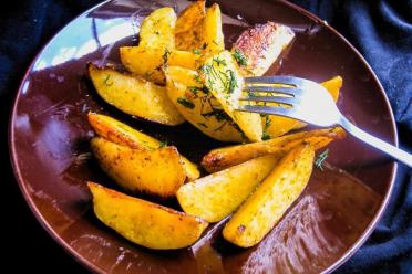 Garlic-Infused Rustic Fried Potatoes