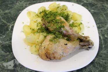 Lemon Roasted Chicken Legs in Foil