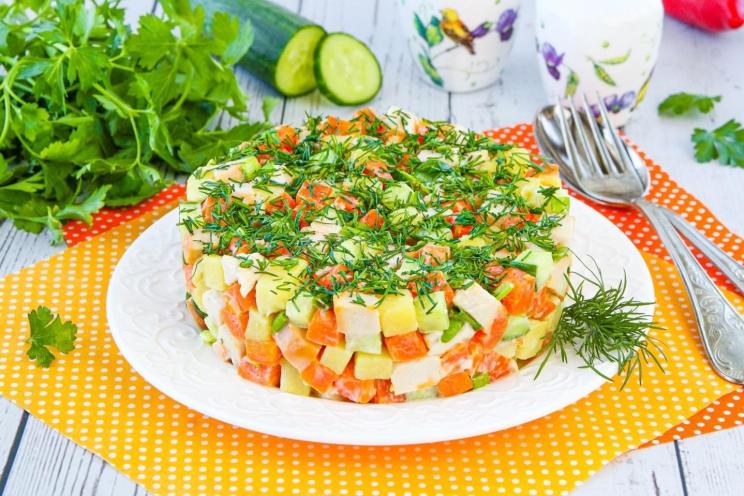 Smoked Chicken and Veggie Salad