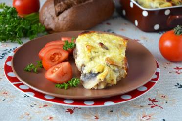 Cheesy Pork with Mushrooms