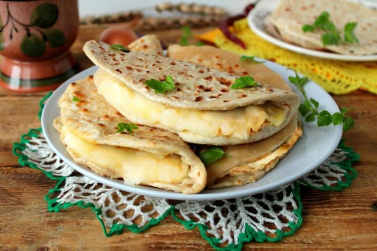Potato-Filled Tatar Flatbread