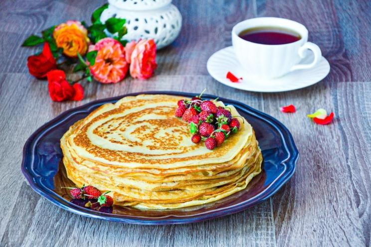 Creamy Thin Pancakes with Fermented Milk Creamy Thin Pancakes with Fermented Milk