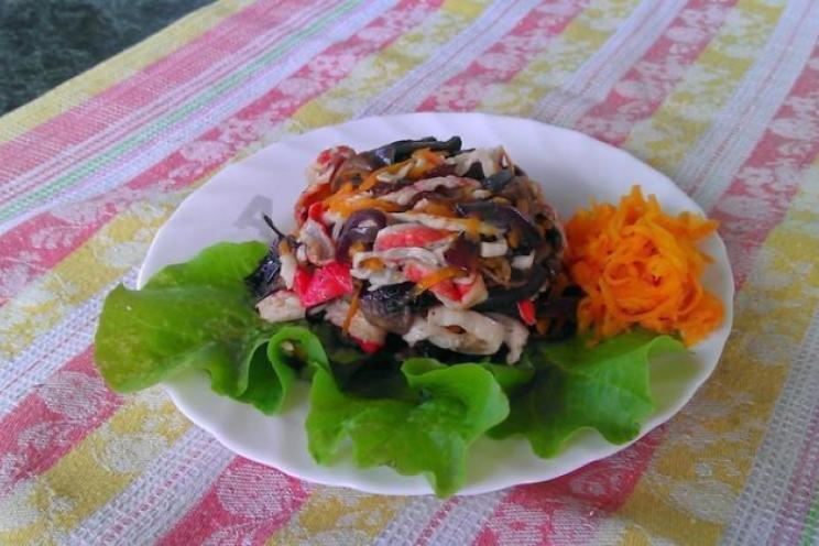 Indulgent Fried Crab Stick Salad