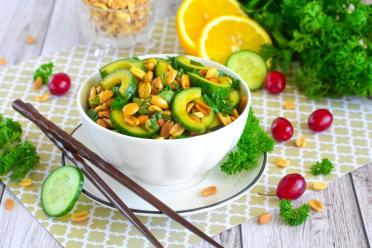 Crunchy Chinese Peanut & Cucumber Salad