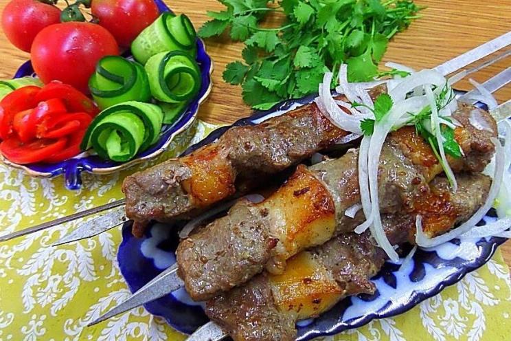 Tender Beef Shish Kebabs on the Grill