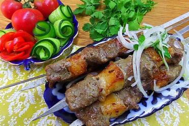 Tender Beef Shish Kebabs on the Grill